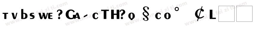 UWCTXF (Big5) Regula字体转换